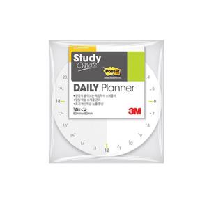 점착용노트 3M 스터디메이트 데일리 플래너1 서클 80x80mm 시간표