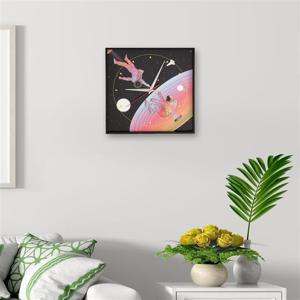 월데코 무소음 벽시계(우주비행) 인테리어 벽걸이시계 인테리어시계 디자인벽시계 인테리어벽시계 거실벽시계