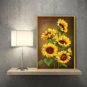 해바라기그림액자 풍수그림 돈들어오는 A3goldAL10 해바라기 해바라기그림 부자되는그림 풍수인테리어 선물