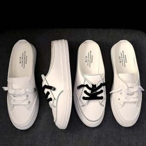 스티치 포인티드 여성 뮬 슬립온 MFNC-230011