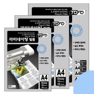 라미네이팅 코팅필름 100mic A4 100매