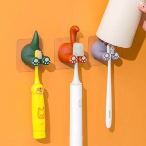 무타공 접착 칫솔 면도기 코드걸이 벽후크 애니멀행거