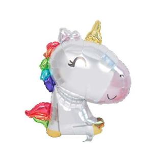 데코 PW 슈퍼쉐잎은박풍선 새틴시팅유니콘 파티 호일