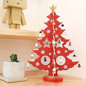 크리스마스 입체 목각 인테리어 장식품 트리 36cm