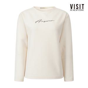 [비지트인뉴욕]데일리 레터링 기모 긴팔 티셔츠 V5BLT09