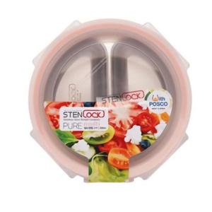 스텐락 밀폐용기 원형 나눔 스텐 반찬통 1호 200ml