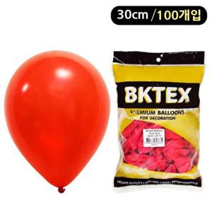 해피파티 풍선 펄 라운드 30cm (100개입) (레드)