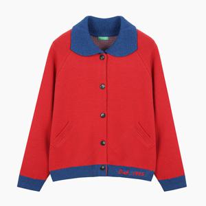 [베네통]컬러 블록 자카드 니트 가디건 (BAKC11511)