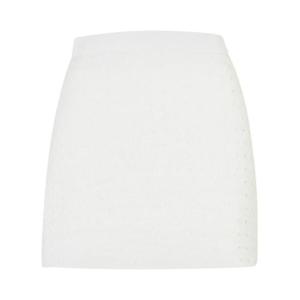 카사블랑카 숏 스커트 WPF24 SK 116 01OFF WHITE White