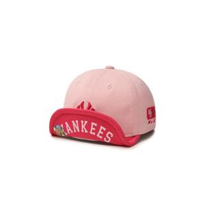 MLB모자 GQC 7AWRC024N-50PKL 베이비 모노베어 배색 와이어 뉴욕양키스