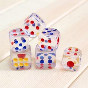 6p 육면체 투명 주사위