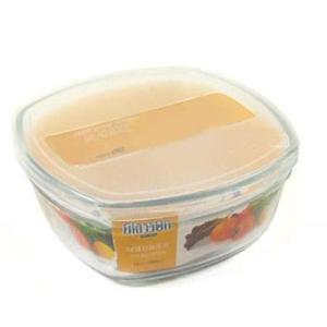 투명한 사각 화채볼 480ml 글라스밀폐용기 글라스락