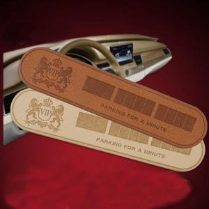 VIP 심플 가죽 주차알림판