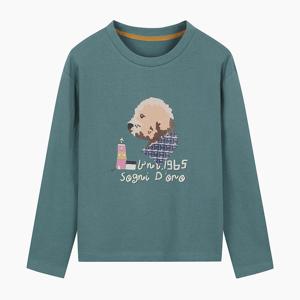 [베네통]퍼피 프린팅 저지 긴팔 티셔츠 (BATS03511)