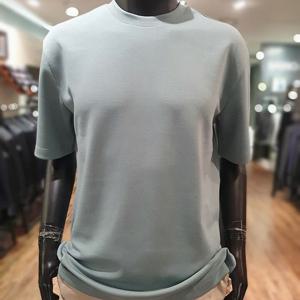 [바쏘옴므]MARIOS/S 라이트그린 세미 오버핏 라운드 반소매 티셔츠 WSX2-M K 32-ALE