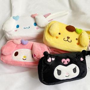 2단 캐릭터 산리오 페이스 파우치 필통 4Colors 지퍼