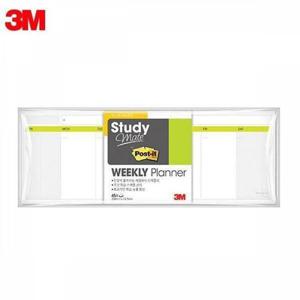 스터디메이트 204x74.5mm 포스트잇 스케줄러 메모지 플래너 3M 위클리 45장 노트