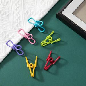 컬러 와이어 소품 문구 서류 집게 클립 10P DD-11640