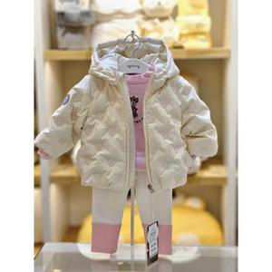 아가방 세이브존02 아이보리 무봉제 경량점퍼// 03s725007