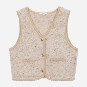 [써스데이아일랜드]브이넥 부클 니트 베스트 T258MVT257W