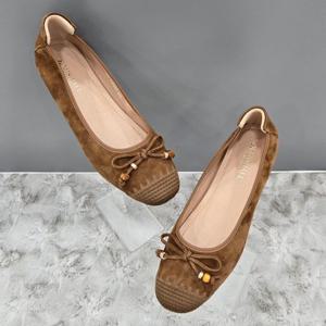 [탠디]여성 우드비드 리본 플랫 X2HS52DI21 CAMEL 1SD JJ