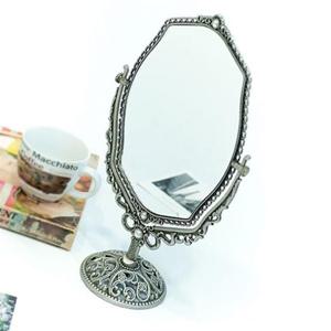 웨이브 탁상거울 (중) 주석 화장거울 책상거울 예쁜탁상거울 거울