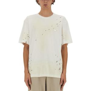 헬무트랭 프린트 크루넥 반팔 티셔츠 O05HM596_100