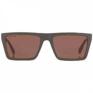 라코스테 브라운 스퀘어 남성용 선글라스 L6009S 275 56 멀티