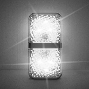 베이스어스 자동차 도어오픈 워닝 라이트 (블랙) (CRFZD-01)