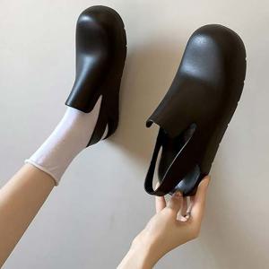 귀여운 둥근코 캐쥬얼 슬링백 샌들 플랫슈즈 단화