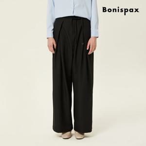 [보니스팍스(여성의류)]모던 핀턱 와이드 슬랙스 XPAPT006M0
