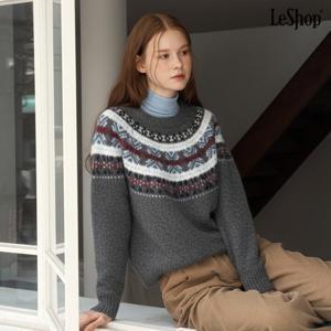 [르샵]윈터 노르딕 라운드넥 긴팔 니트 (DP4KT006A)