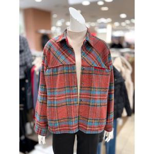 [트리아나]겨울 체크 셔츠형 재킷 AL4GA15