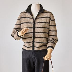 [커스텀에이블] 집업 스트라이프 가디건_T2512CD079D