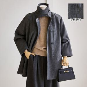 [커스텀에이블] 하이넥 나그랑 누빔 반코트_T2512CT010D