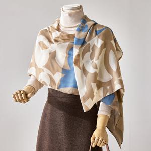 [커스텀에이블] 배색 로즈 롱스카프_T2512AC038D