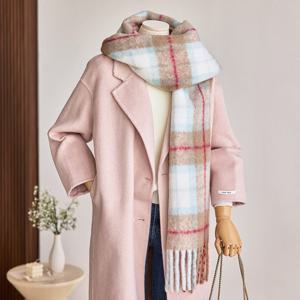 [커스텀에이블] 울 체크 도톰 머플러_T2511AC035D