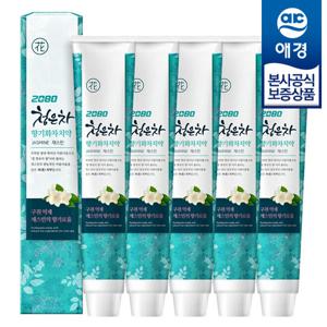 [애경] 2080 청은차 향기화차 치약 190g x5개