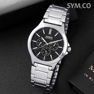 카시오 MTP-V300D-1A 클래식 라운드 멀티기능 정장캐쥬얼 남자 메탈 시계 d