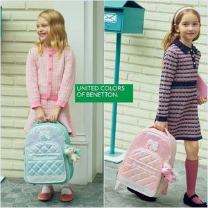 [베네통키즈]블링 엠보 책가방 QCBG03611