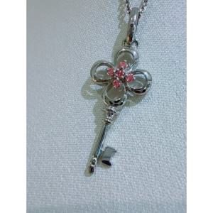 미니골드 [DIA] 14k 화이트 럭키 클로버 키 펜던트 MNM14960