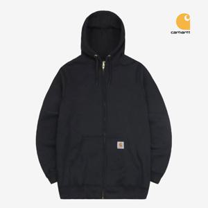 [칼하트]칼하트 기모 후드 집업 자켓 블랙 커플룩 K122-BLK