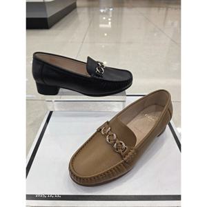 [엘칸토][엘칸토] 여성 소가죽 4cm 체인장식로퍼LCWC09U613 (P00