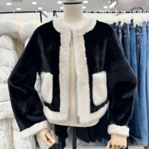 [ab.f.z]Abfz라운드 페이크퍼 집업자켓 ASFA1NF01A1