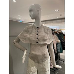 르니앤맥코이 V넥 니트 리본단추 망또 셋업 (MN02TP701FJY)