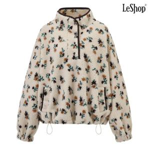 [르샵]양털 플라워 하프 버튼 후리스 티셔츠 (DP4LW019A)