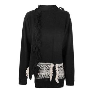 와이즈 요지 야마모토 긴팔 티셔츠 YBK866822 Black