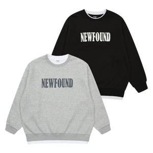 [에꼴리에]블러 나염 레이어드 맨투맨티 25D14032