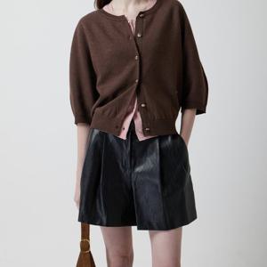 [쥬크]페이크 레더 턱 숏팬츠 Z253MSA001