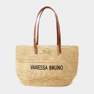 바네사 브루노 파니에 라피아 쇼퍼백 3EVE60-V40468 SABLE/NOIR